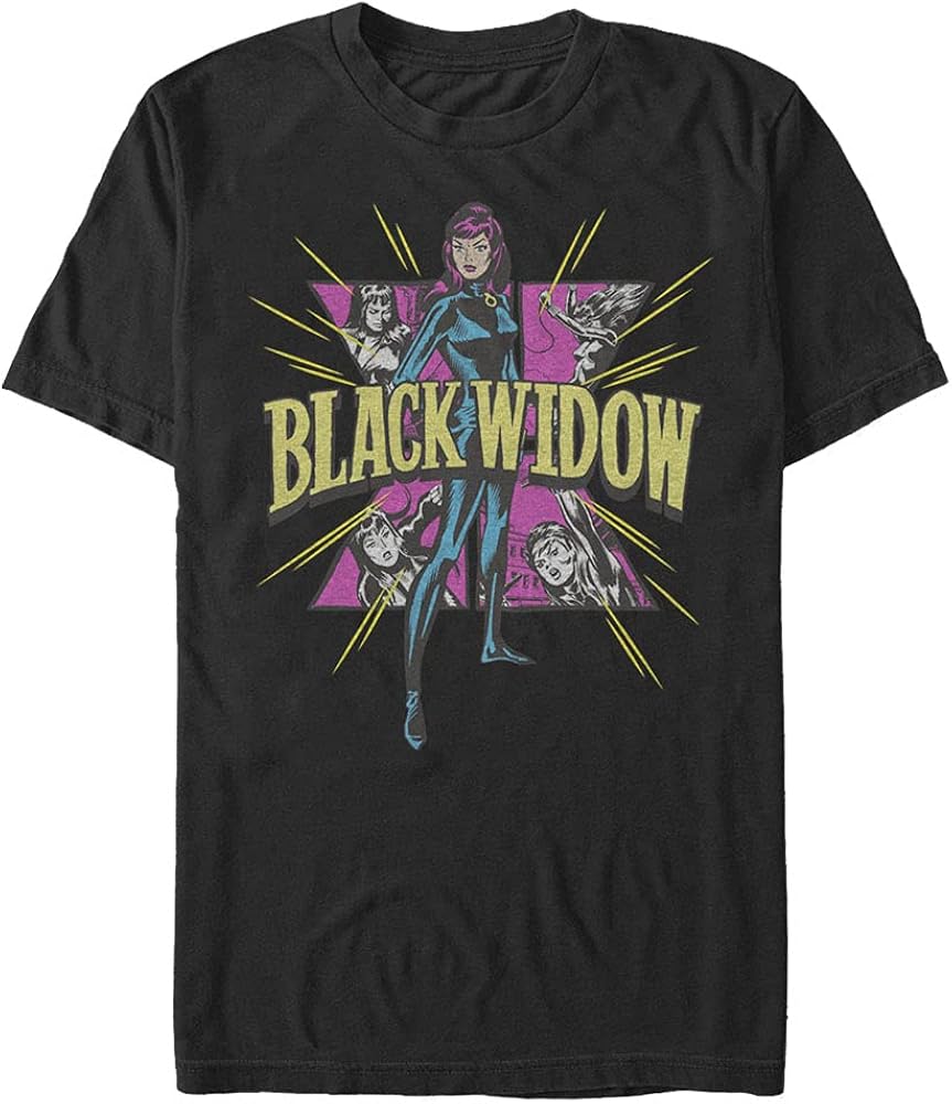 Marvel Men's Universe Black Widow Symbol T-Shirt