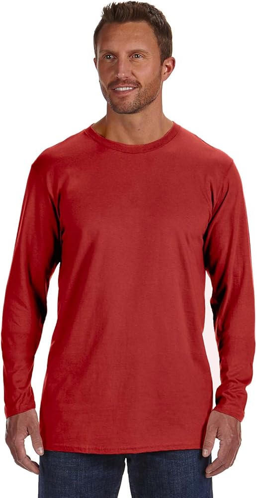 Hanes TAGLESS® Nano-T® Men's Long-Sleeve Tee