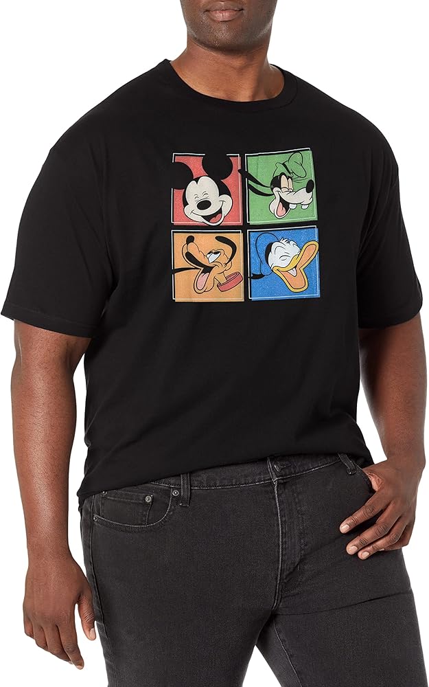 Disney Classic Mickey and Friends Men's Tops Short Sleeve Tee Shirt