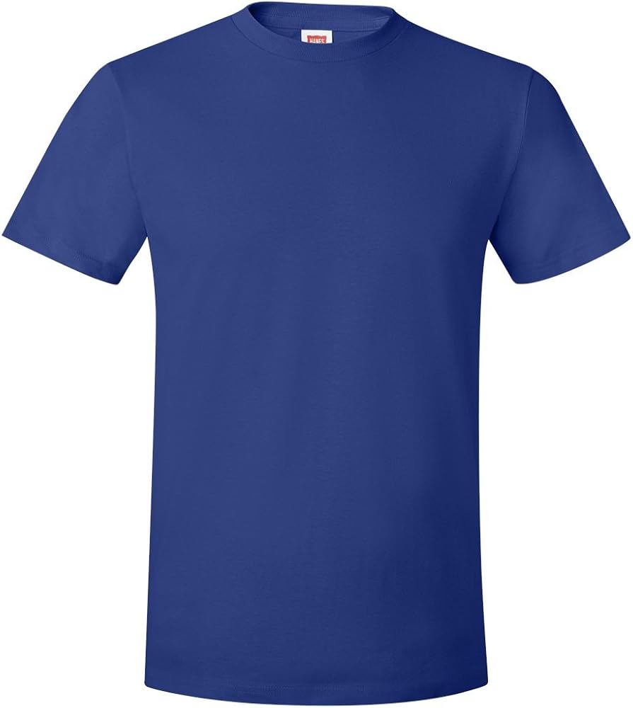 Hanes 4.5 oz., 100% Ringspun Cotton nano-T T-Shirt, Small, DEEP ROYAL