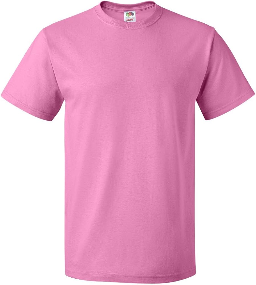 Fruit of the Loom Men's Seamless Lightweight T-Shirt, Azalea, Medium