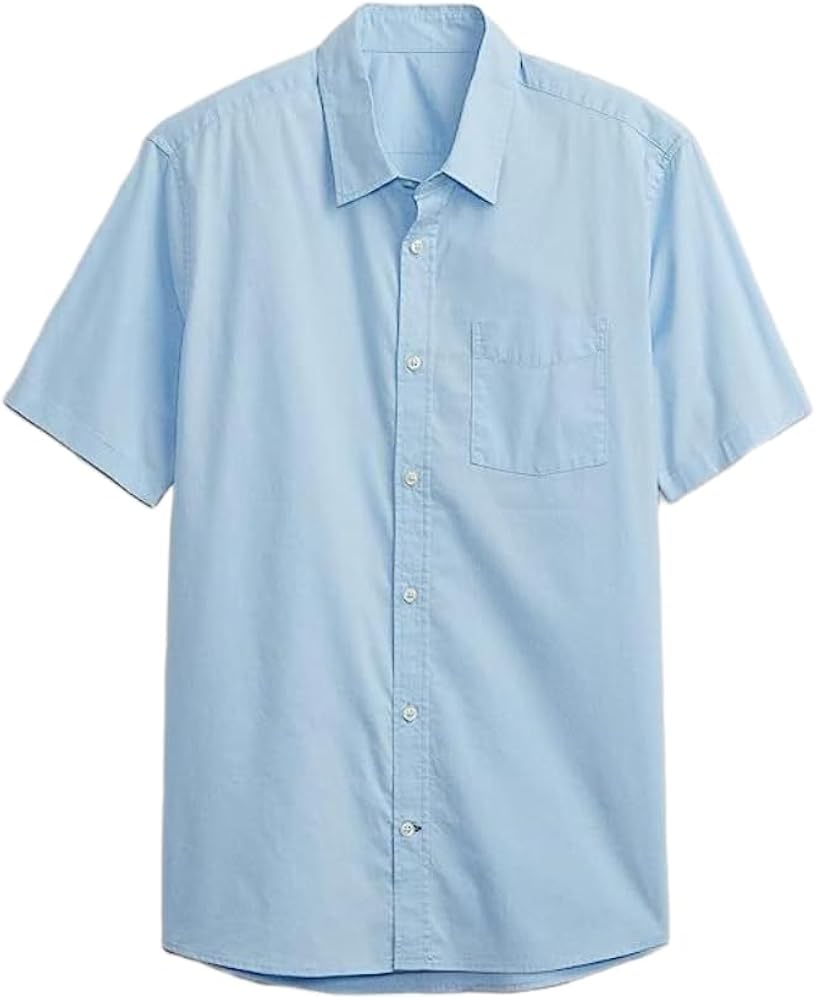 GAP Men's Slim Fit Stretch Poplin Shirt