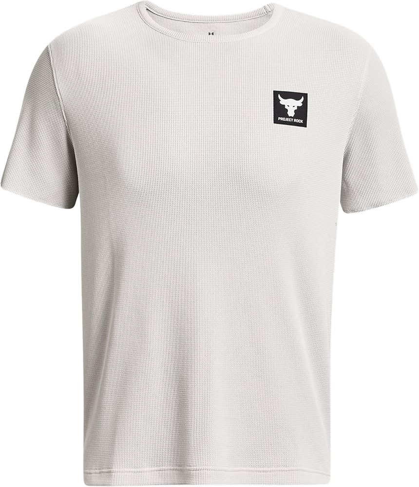 Under Armour Men's Project Rock Waffle Short Sleeve Crew Top Shirt