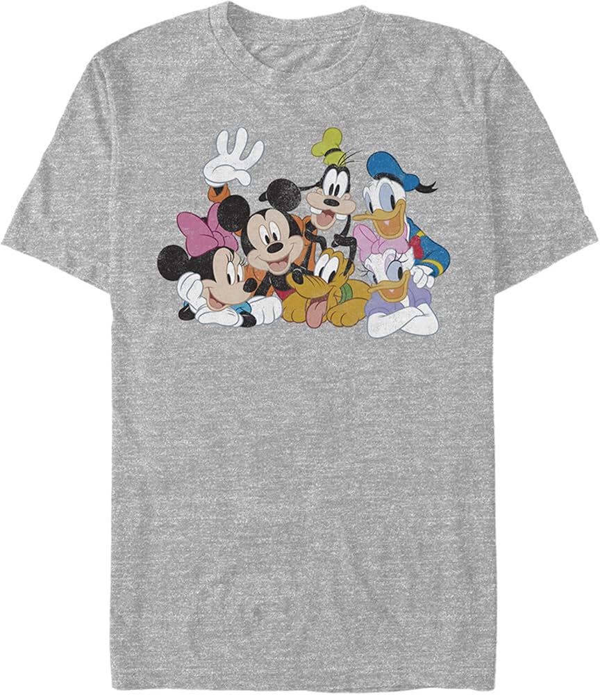 Disney Big & Tall Classic Mickey Group Men's Tops Short Sleeve Tee Shirt