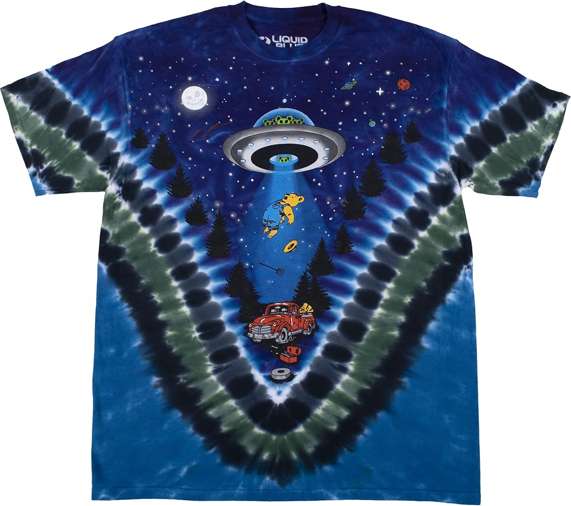 Liquid Blue Men's Light Fantasy Abduction Alien Bears