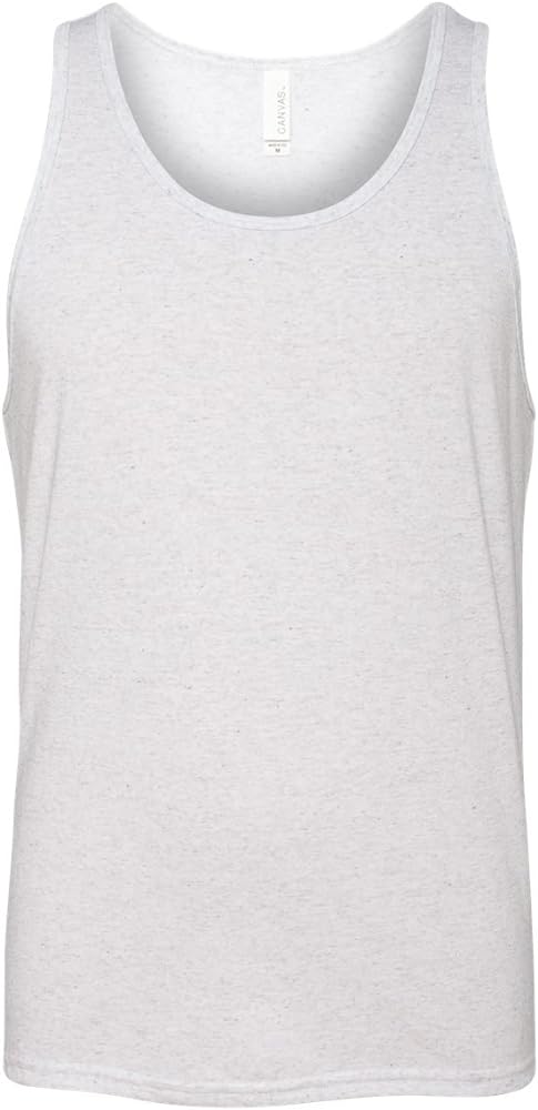 Bella + Canvas Jersey Tank (3480) White Fleck Triblend, M