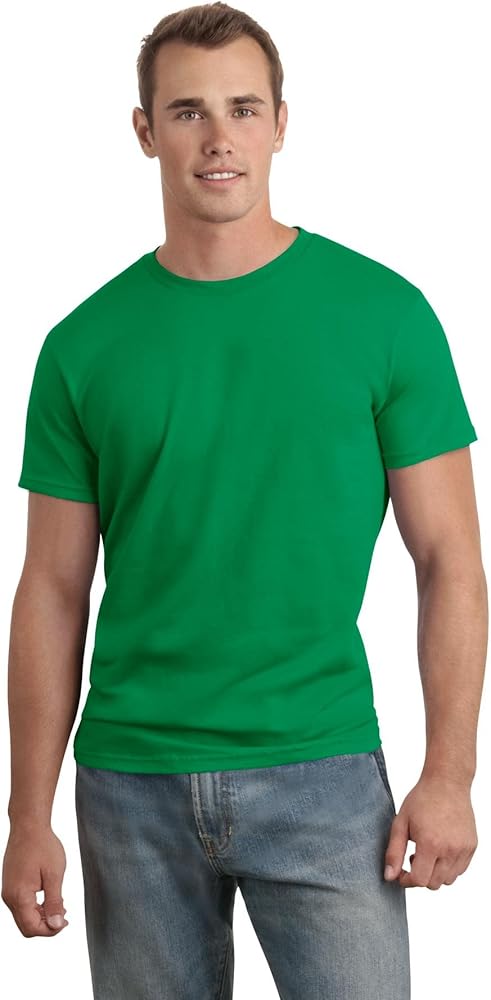 Hanes 4.5 oz., 100% Ringspun Cotton nano-T T-Shirt, Large, KELLY GREEN