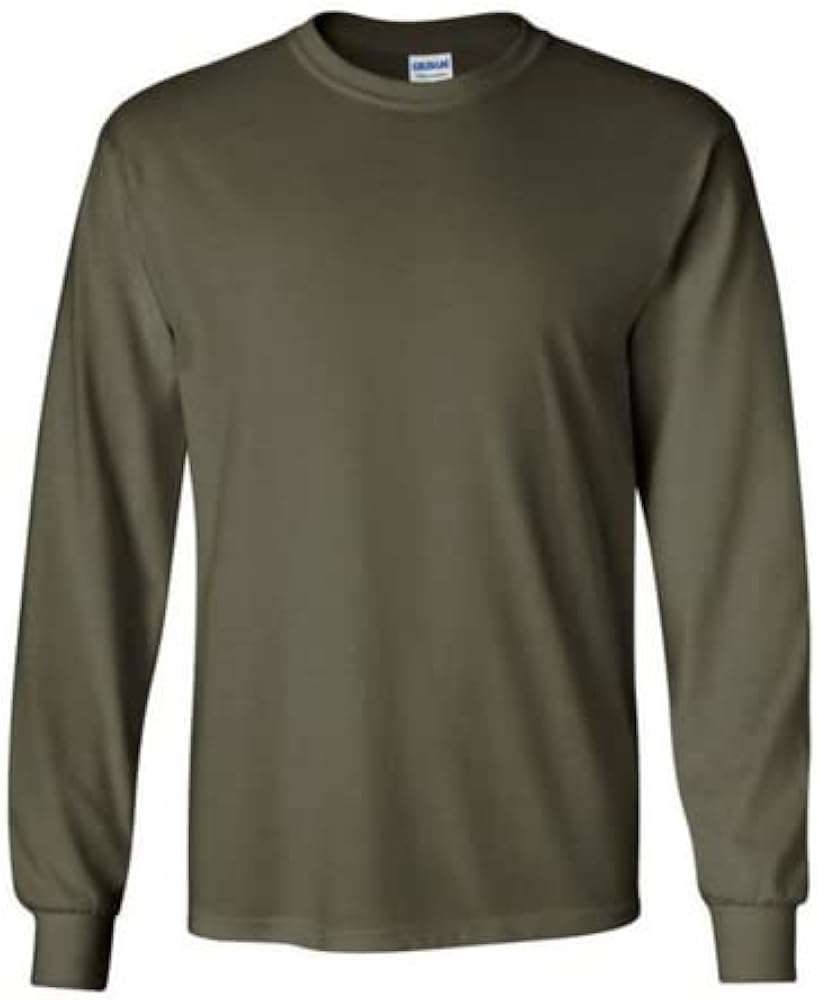 Gildan Long Sleeve, (G540) Tshirt Military Green, XX-Large