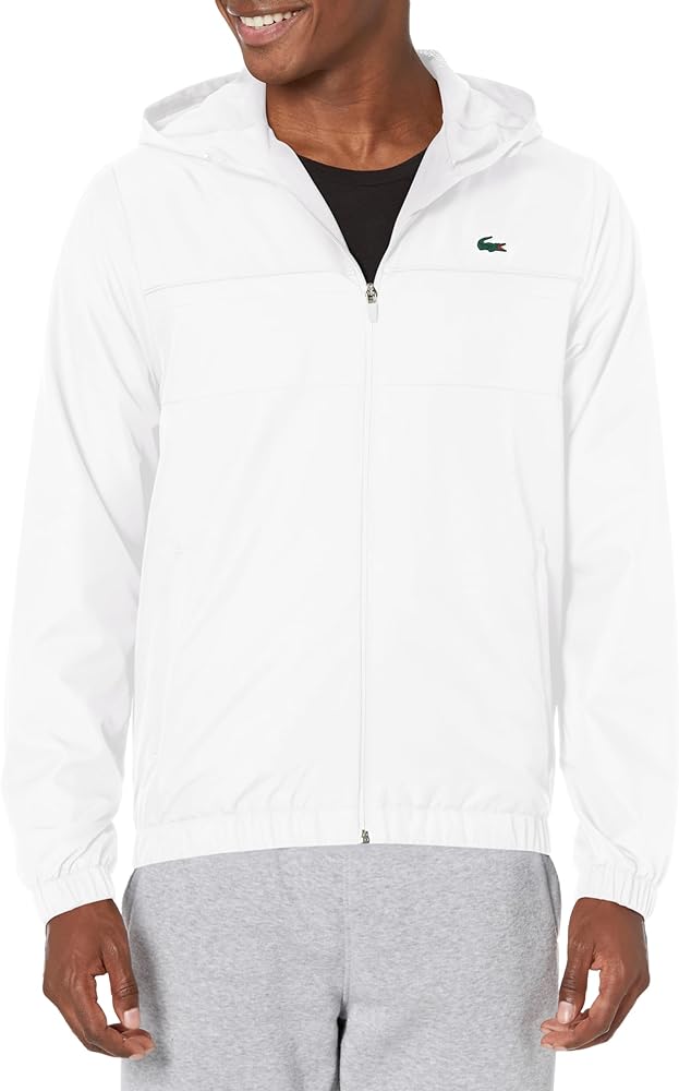 Lacoste Men's Full Zip Tennis Jacket with Hood