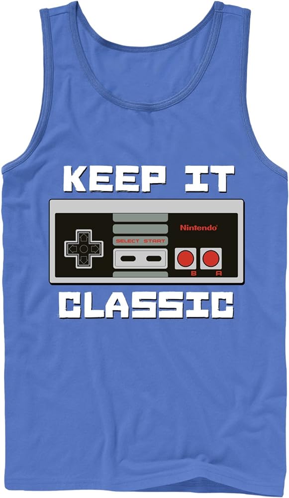 Nintendo Men's Keep It Classic- Tank T-Shirt