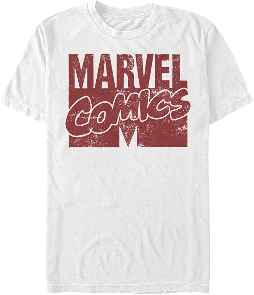 Marvel Men's Universe Logo Distressed T-Shirt