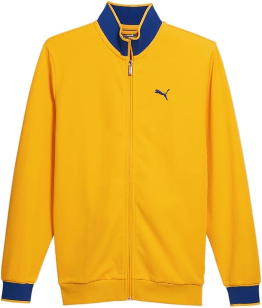 PUMA Mens Vintage Sport Track Jacket - 681664-34 - Yellow Sizzle - L